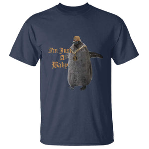 Funny Pesto Penguin T Shirt I'm Just A Baby Hiphop TS09 Navy Print Your Wear