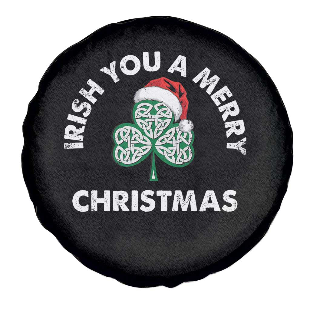 Irish Christmas Spare Tire Cover Irish You A Merry Christmas Celtic Shamrock TS09 Print Your Wear