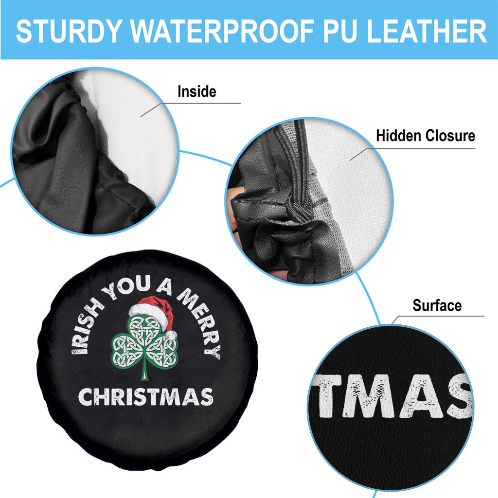 Irish Christmas Spare Tire Cover Irish You A Merry Christmas Celtic Shamrock TS09 Print Your Wear