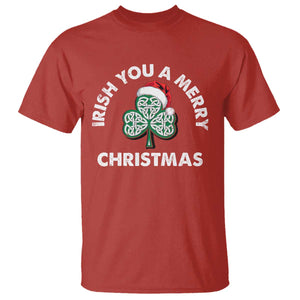 Irish Christmas T Shirt Irish You A Merry Christmas Celtic Shamrock TS09 Red Print Your Wear