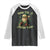Irish You A Merry Xmas Raglan Shirt Shamrock Santa Ireland Lucky TS09 Black White Print Your Wear