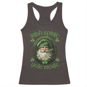 Irish Spirit Yule Merit Racerback Tank Top TS09 Dark Chocolate Print Your Wear