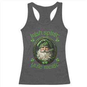 Irish Spirit Yule Merit Racerback Tank Top TS09 Dark Heather Print Your Wear