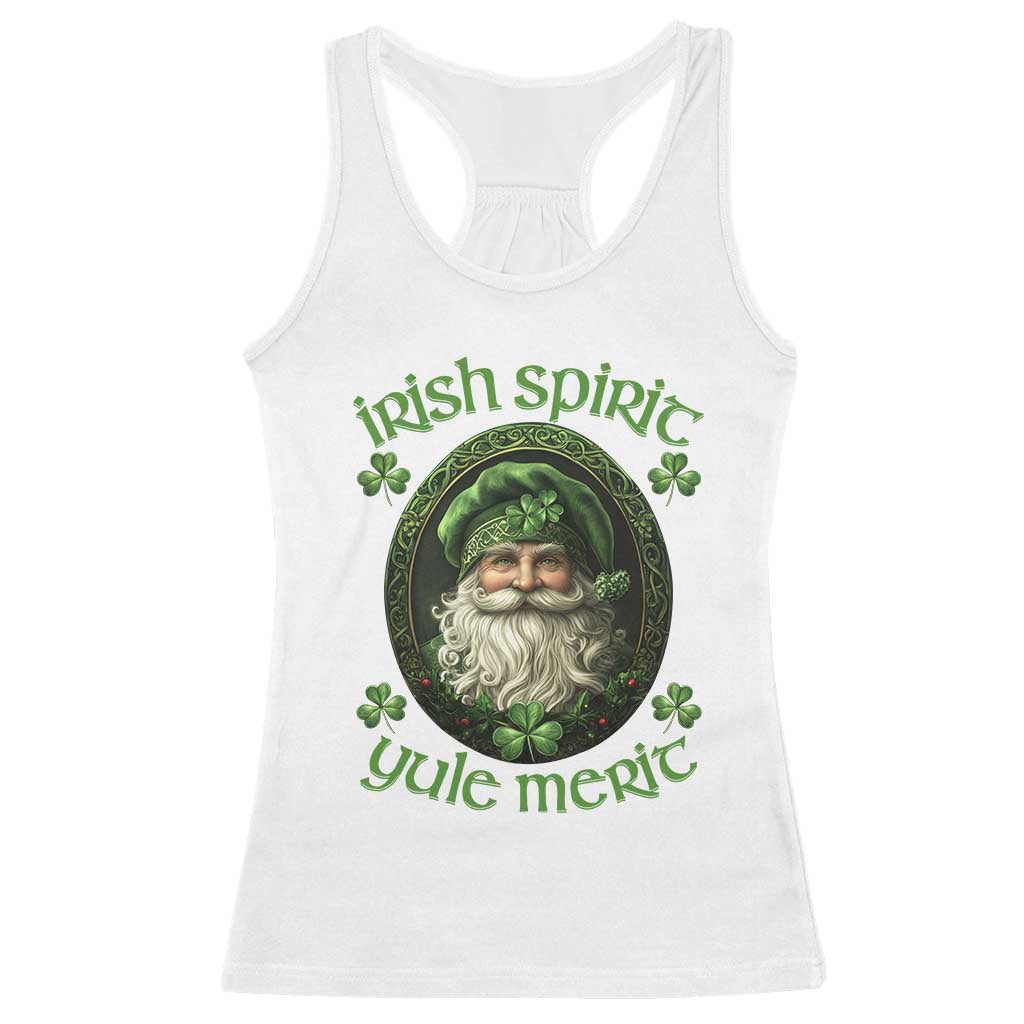 Irish Spirit Yule Merit Racerback Tank Top TS09 White Print Your Wear