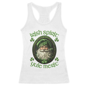 Irish Spirit Yule Merit Racerback Tank Top TS09 White Print Your Wear