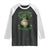 Irish Spirit Yule Merit Raglan Shirt TS09 Black White Print Your Wear