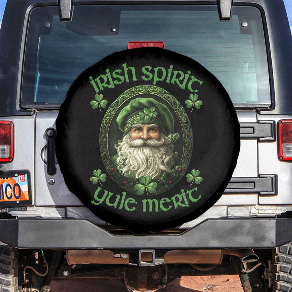 Irish Spirit Yule Merit Spare Tire Cover TS09 No hole Black Print Your Wear