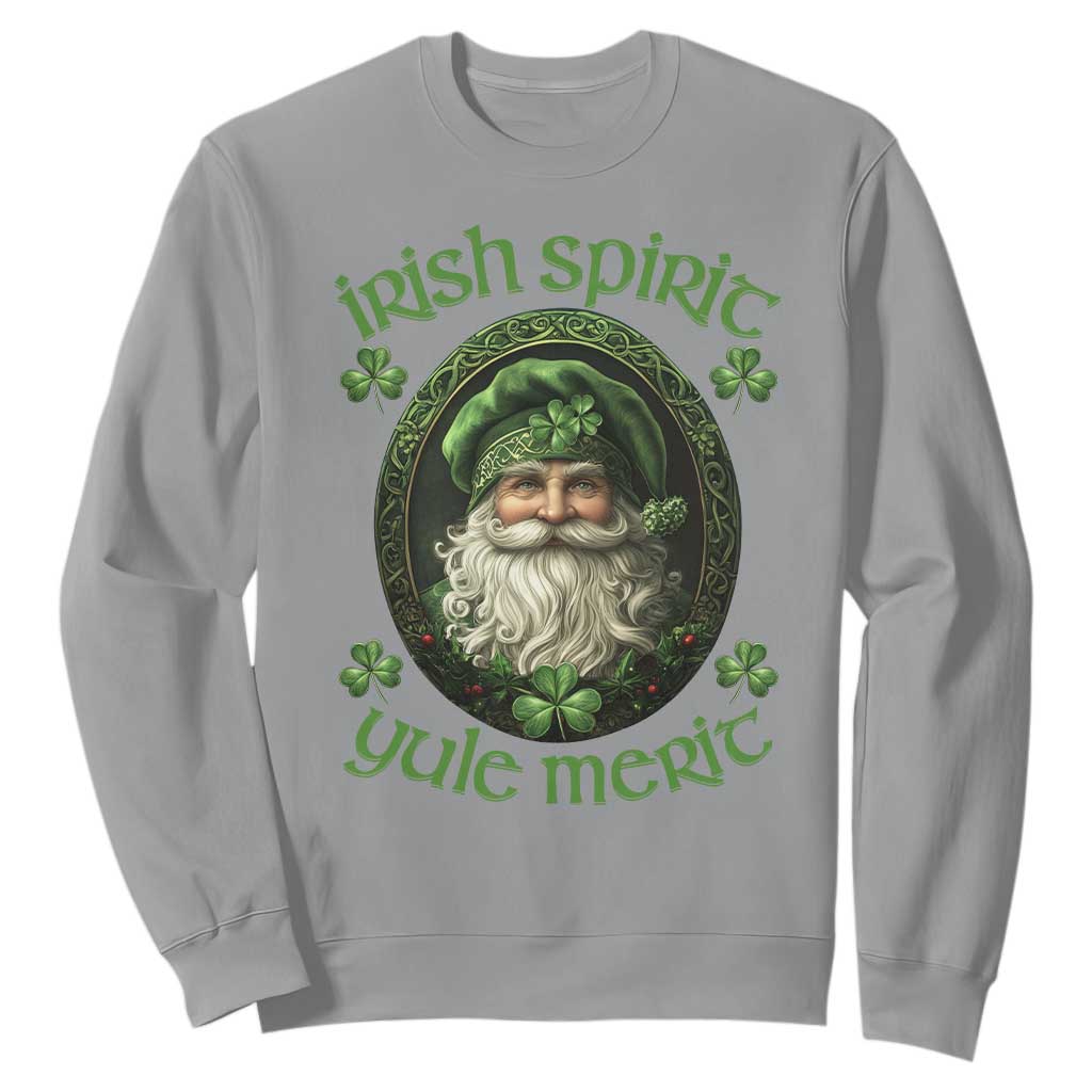 Irish Spirit Yule Merit Sweatshirt TS09 Sport Gray Print Your Wear