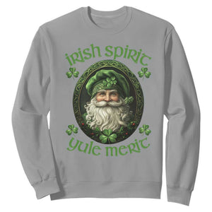 Irish Spirit Yule Merit Sweatshirt TS09 Sport Gray Print Your Wear