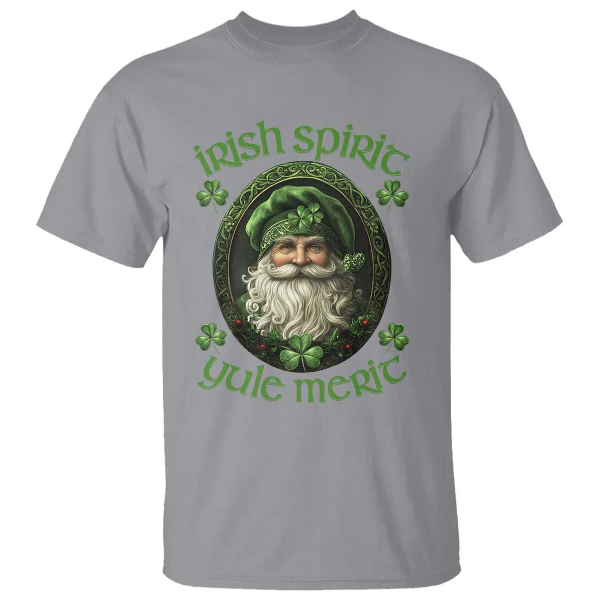 Irish Spirit Yule Merit T Shirt TS09 Sport Gray Print Your Wear