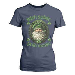 Irish Spirit Yule Merit T Shirt For Women TS09 Navy Print Your Wear