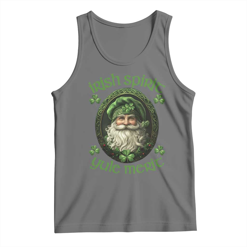 Irish Spirit Yule Merit Tank Top TS09 Black Heather Print Your Wear