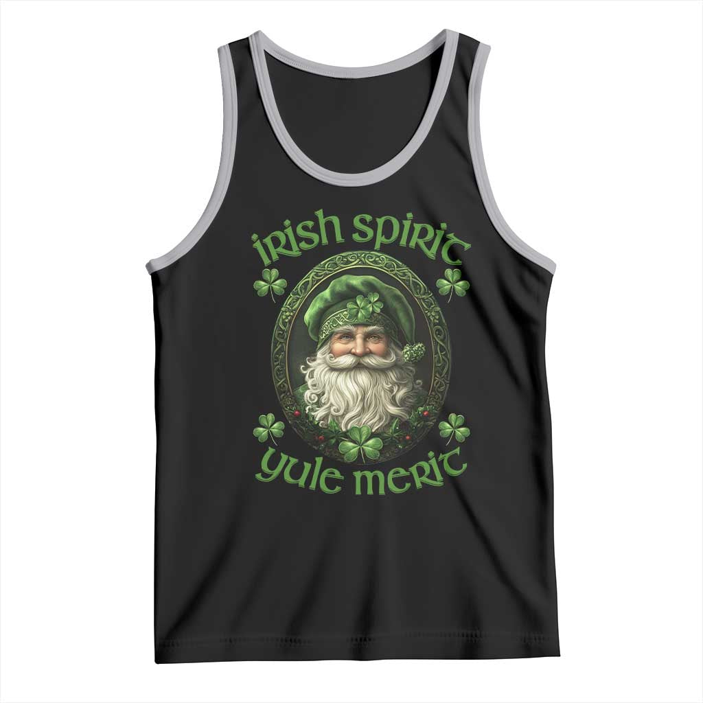 Irish Spirit Yule Merit Tank Top TS09 Black Athletic Heather Print Your Wear
