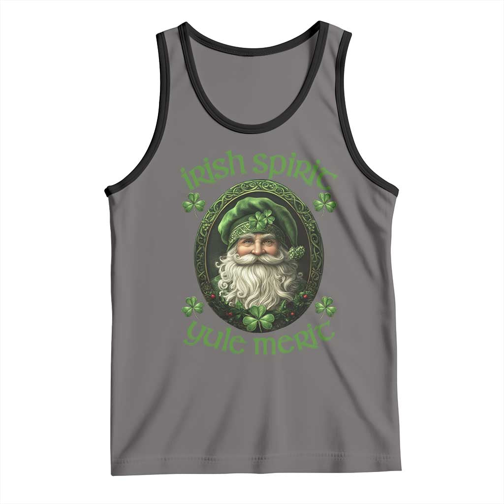 Irish Spirit Yule Merit Tank Top TS09 Deep Heather Black Print Your Wear