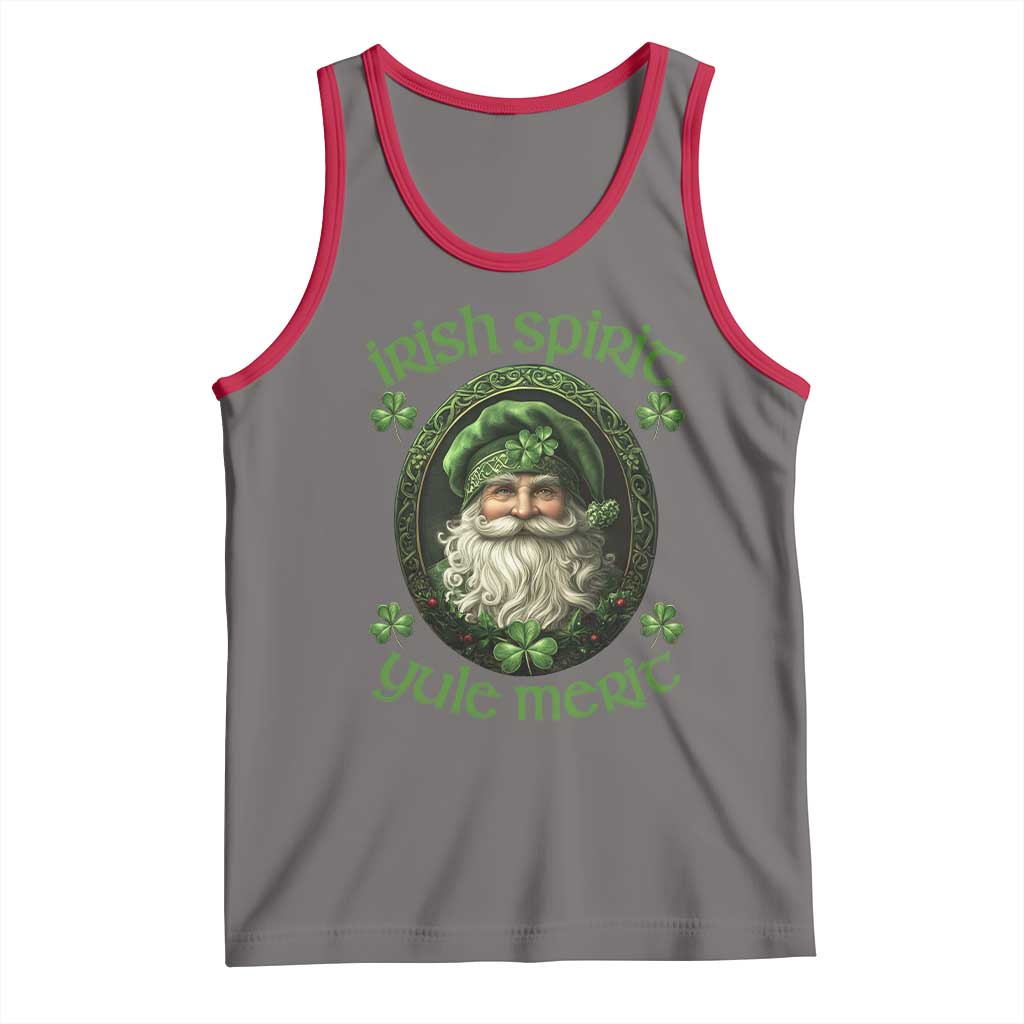Irish Spirit Yule Merit Tank Top TS09 Deep Heather Red Print Your Wear