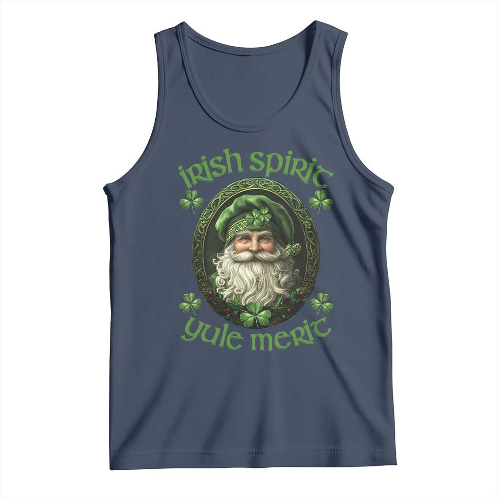 Irish Spirit Yule Merit Tank Top TS09 Navy Print Your Wear