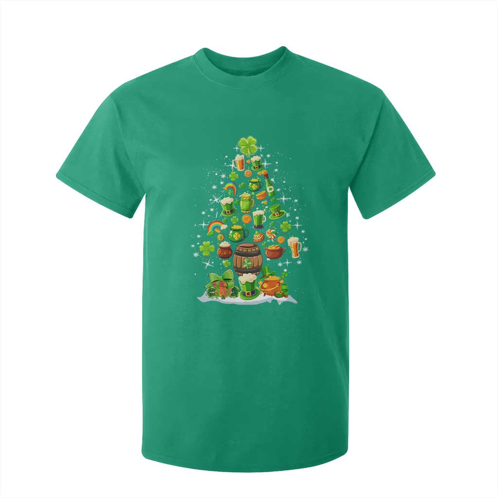 Merry Christmas Tree Irish T Shirt For Kid TS09 Irish Green Print Your Wear