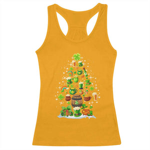 Merry Christmas Tree Irish Racerback Tank Top TS09 Gold Print Your Wear