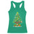 Merry Christmas Tree Irish Racerback Tank Top TS09 Irish Green Print Your Wear