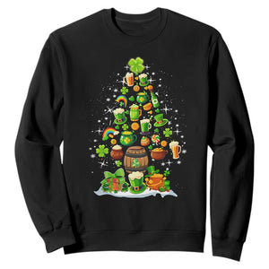 Merry Christmas Tree Irish Sweatshirt TS09 Black Print Your Wear
