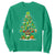 Merry Christmas Tree Irish Sweatshirt TS09 Irish Green Print Your Wear