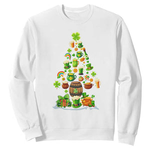 Merry Christmas Tree Irish Sweatshirt TS09 White Print Your Wear