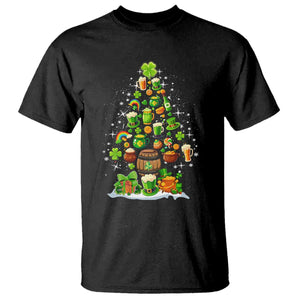 Merry Christmas Tree Irish T Shirt TS09 Black Print Your Wear