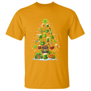 Merry Christmas Tree Irish T Shirt TS09 Gold Print Your Wear