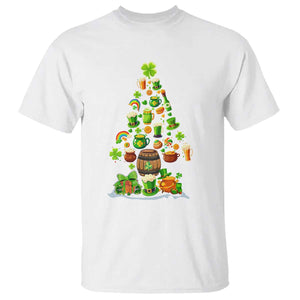 Merry Christmas Tree Irish T Shirt TS09 White Print Your Wear