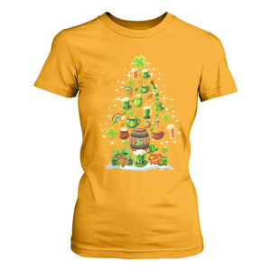 Merry Christmas Tree Irish T Shirt For Women TS09 Gold Print Your Wear