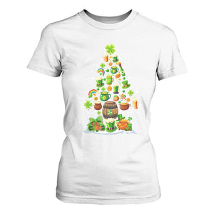 Merry Christmas Tree Irish T Shirt For Women TS09 White Print Your Wear