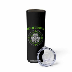 Irish Woman Pride Skinny Tumbler The Soul of A Witch Celtic Shamrock Feminist TS09 Print Your Wear