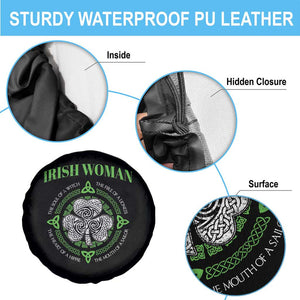 Irish Woman Pride Spare Tire Cover The Soul of A Witch Celtic Shamrock Feminist TS09 Print Your Wear