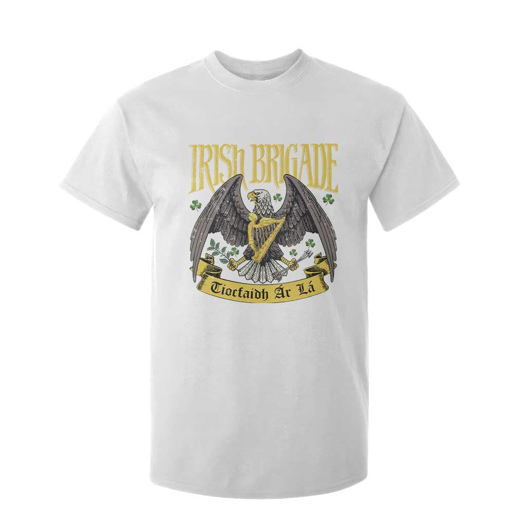 Irish Brigade T Shirt For Kid Tiocfaidh Ár Lá Eagle Patriotic TS09 White Print Your Wear