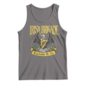 Irish Brigade Tank Top Tiocfaidh Ar La Eagle Patriotic TS09 Deep Heather Print Your Wear