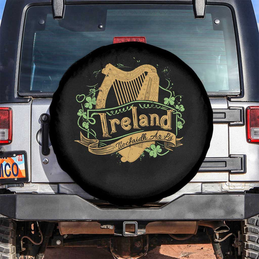 Irish Brigade Spare Tire Cover Tiocfaidh Ar La Coat Of Arms Kingdom Ireland TS09 No hole Black Print Your Wear