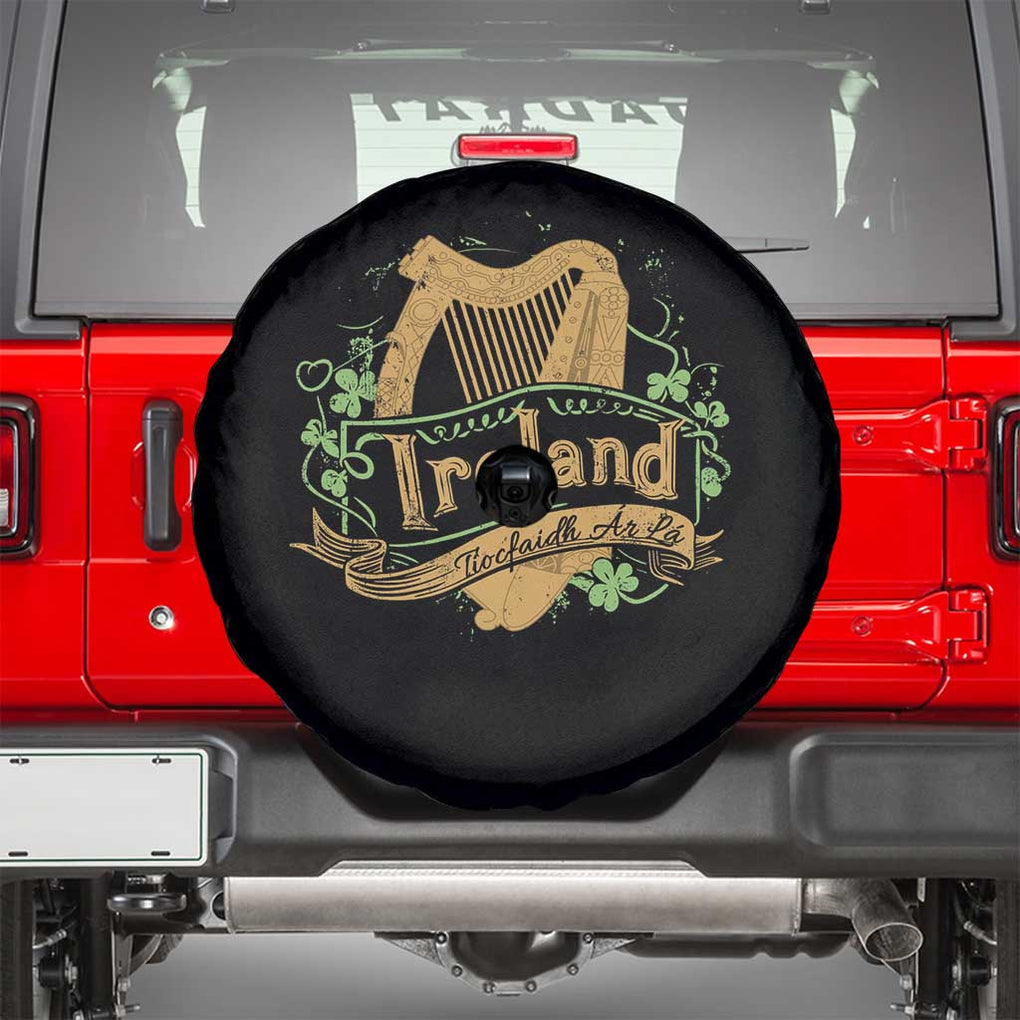 Irish Brigade Spare Tire Cover Tiocfaidh Ar La Coat Of Arms Kingdom Ireland TS09 Black Print Your Wear