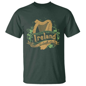 Irish Brigade T Shirt Tiocfaidh Ár Lá Coat Of Arms Kingdom Ireland TS09 Dark Forest Green Print Your Wear