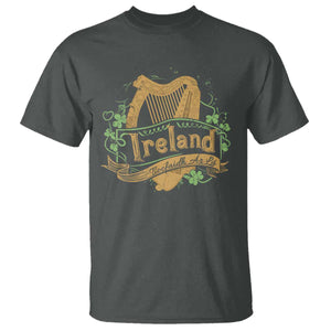 Irish Brigade T Shirt Tiocfaidh Ár Lá Coat Of Arms Kingdom Ireland TS09 Dark Heather Print Your Wear