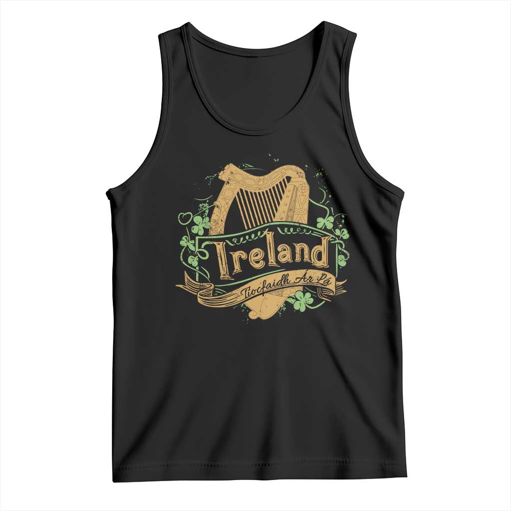 Irish Brigade Tank Top Tiocfaidh Ar La Coat Of Arms Kingdom Ireland TS09 Black Print Your Wear