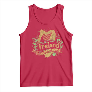 Irish Brigade Tank Top Tiocfaidh Ar La Coat Of Arms Kingdom Ireland TS09 Red Print Your Wear