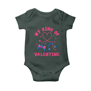 Valentine's Day Baby Onesie My Kind Of Valentine Gaming Gamer Men Boy Kid TS09 Print Your Wear