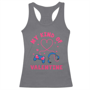 Valentine's Day Racerback Tank Top My Kind Of Valentine Gaming Gamer Men Boy Kid TS09 Charcoal Print Your Wear