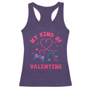 Valentine's Day Racerback Tank Top My Kind Of Valentine Gaming Gamer Men Boy Kid TS09 Purple Print Your Wear