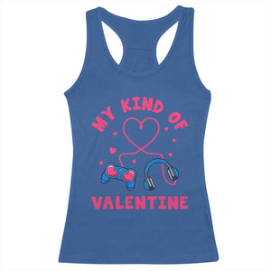 Valentine's Day Racerback Tank Top My Kind Of Valentine Gaming Gamer Men Boy Kid TS09 Royal Blue Print Your Wear