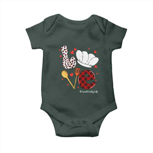 Valentine's Day Baby Onesie LOVE Lunch Lady Life TS09 Print Your Wear