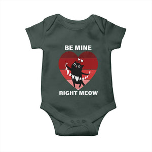 Valentine's Day Baby Onesie Be Mine Right Meow Funny Cat Lover TS09 Print Your Wear