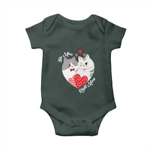 Valentine's Day Funny Cat Lover Baby Onesie Be Mine Right Meow TS09 Print Your Wear