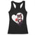 Valentine's Day Racerback Tank Top Tuxedo Cat Valentine Heart for Kitten and Animal Lovers TS09 Black Print Your Wear