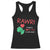 Valentine's Day Racerback Tank Top Rawr Means Love You in Dinosaur Cute Heart Ballon TS09 Black Print Your Wear
